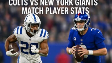 colts vs new york giants match player stats