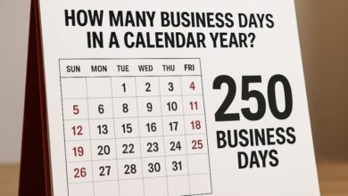 how many business days in a calendar year